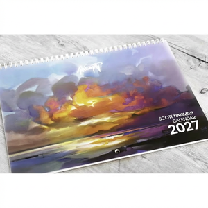 Calendario da Parete Personalizzato 2026 2027 Stampato a Colori con Rilegatura a Spirale, Calendario da Tavolo per Casa e Ufficio - Product Image 4