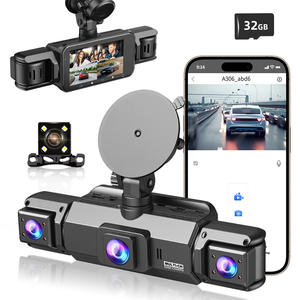 Caméra embarquée Aoedi AD365 FHD 1080P 4 canaux à double objectif grand angle IPS avec WiFi GPS, enregistreur vidéo 3-en-1 avant/arrière pour voiture - Product Image 1