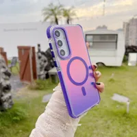 NOUVEAU Étui de téléphone en métal avec protection d'objectif pour Samsung Galaxy A56 A36 A26 A16 A06 A55 A54 A53 A35 A34 5G 4G, compatible charge sans fil, coque à changement de couleur