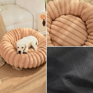 Washable-Round <strong>Rabbit</strong> Hair Surface Dog Cat <strong>Beds</strong> <strong>for</strong> Pet <strong>Bed</strong> Puppy and Kitten With Slip-Resistant Bottom - Product Image 4