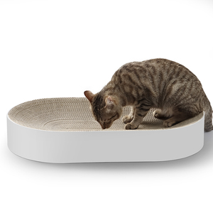 Extra Große Umweltfreundliche Katzentoilette mit Fußballfeld-Kratzbrett aus Wellpappe, Haustierspielzeug, Katzenbaum & Kratzspielzeug - Product Image 2