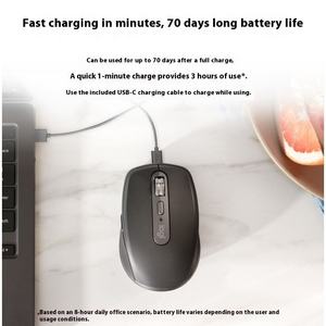Souris sans fil de bureau <span class=keywords><strong>Logitech</strong></span> <span class=keywords><strong>MX</strong></span> Anywhere 3S, MagSpeed, molette de défilement à changement automatique, Logi Bolt, double connexion, multi-appareils, commutation facile - Product Image 4