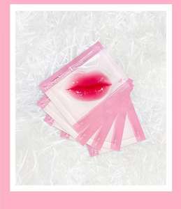 Masque <span class=keywords><strong>pour</strong></span> <span class=keywords><strong>les</strong></span> lèvres en feuille de collagène à absorption intense d'hydratation, marque privée, saveur de rose, extrait de centella, infusé d'acide hyaluronique - Product Image 2