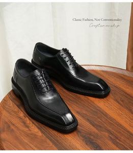 Zapatos de Cuero de Vaca Extra Grandes para Hombre, Verano 2025, Zapatos Formales de Negocios con Aumento de Altura, Zapatos de Cuero Transpirables para Hombre - Product Image 6