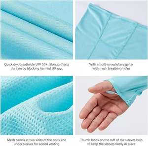 قميص صيد مخصص عالي الجودة مطبوع بالشاشة الحريرية، حماية من الشمس <span class=keywords><strong>UPF</strong></span> 50، سريع الجفاف، قابل للتنفس، مضاد للبكتيريا، 100% بوليستر - Product Image 4