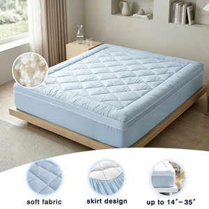 Home Winter Super Warm <strong>Thick</strong> <strong>Matress</strong> <strong>Topper</strong> Filling Medium Firm Soft Fitted Mattress <strong>Topper</strong> - Product Image 2