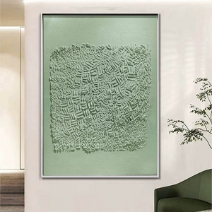 Arte Mural Moderno en Lienzo, Estilo Wabi Sabi, Hecho a Mano, Textura 3D Acrílica, Obra de Arte de Naturaleza Muerta, Decoración de Pared con Marco para Sala de Estar y Hogar - Product Image 3