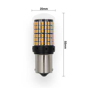 ไฟเลี้ยว LED สำหรับรถยนต์ (144 ดวง, 1156, Ba15s, 1157), ตัวถอดรหัสไฟเบรก, ไฟท้ายป้องกันการกระพริบ - Product Image 2