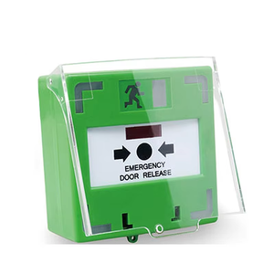 Botón de Pánico de Seguridad Reiniciable DC12-24V, <span class=keywords><strong>Alarma</strong></span> de Incendio, Interruptor de Liberación de Puerta de Emergencia, Punto de Llamada Manual, LED, ABS - Product Image 1