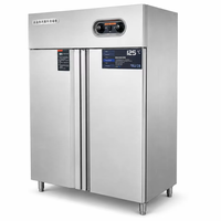 Armoire de désinfection à double porte, armoire de désinfection à haute température 125°C à air chaud pour plateaux et bols de restaurant