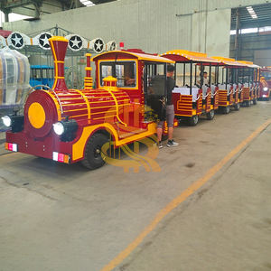 <span class=keywords><strong>Train</strong></span> miniature sans rails de qualité supérieure avec lumières LED et système sonore, attraction pour opérations nocturnes lors de carnavals ou d'événements festifs - Product Image 2