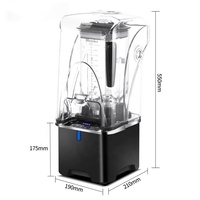 Machine à smoothies automatique Baiwin, panneau tactile commercial, isolation acoustique, machine à glace pilée pour les magasins de bubble tea