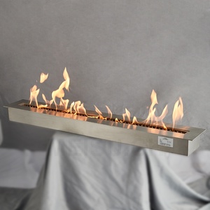 MEISU.CH Design – Insert mural élégant en verre pour foyer à <span class=keywords><strong>bio</strong></span>éthanol, chauffage intérieur sans fumée à combustible réel, cheminée à alcool - Product Image 5