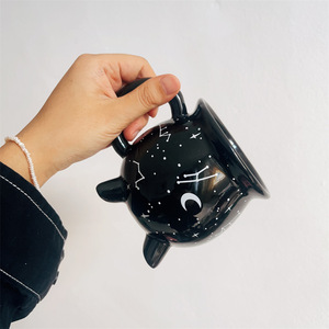 Tarro de bruja <span class=keywords><strong>Caldero</strong></span> mágico de bruja <span class=keywords><strong>Taza</strong></span> de café de Halloween <span class=keywords><strong>Taza</strong></span> mágica de doce constelaciones Estrella Luna - Product Image 1