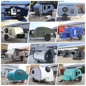 Remolque de Camping Personalizado ONLYWE, <span class=keywords><strong>Mini</strong></span> Remolque de Camping en Forma de Lágrima, Remolque de Camping Pequeño, Eje Único, Ligero - Product Image 5