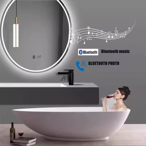 Thông minh 12V 5A 60 wát LED Gương phòng tắm với cảm ứng đôi cảm ứng CCT cảm biến thiết bị chuyển mạch và được xây dựng trong loa - Product Image 3