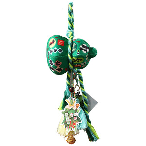 Pendentif sachet gourde pour le Festival des Bateaux-Dragons, avec rembourrage d'armoise séchée et tissu imprimé, ornement porte-bonheur portable, voiture - Product Image 5