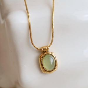 Nouveau design 2025 – Collier personnalisé en acier inoxydable plaqué or, non ternissant, avec pierres précieuses multiples, pour femme – Vente en gros - Product Image 3