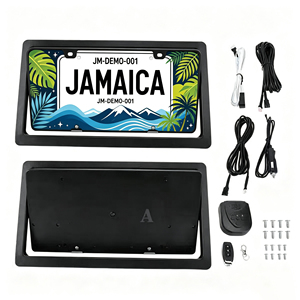 <span class=keywords><strong>Targa</strong></span> giamaicana a <span class=keywords><strong>controllo</strong></span> elettronico, standard americano, doppia <span class=keywords><strong>targa</strong></span> ribaltabile con telecomando - Product Image 1
