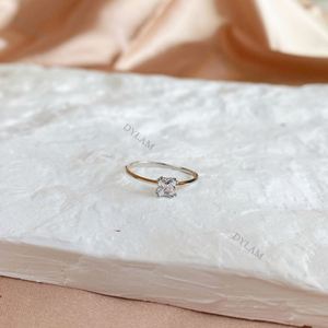 Dylam Fashion Minimalist 925 Silver <b>Rings</b> Couple Simple <b>Cz</b> 5a Fine Wedding <b>Rings</b> Modern Design Engagement Joint <b>Rings</b> for Women - Product Image 4