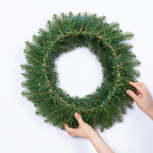 屋内パーティーデコレーション30/40/50/60cm人工グリーンパインクリスマス人工リース - Product Image 4