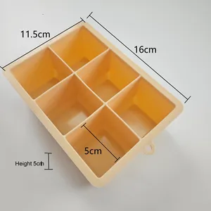 Nóng bán Silicone khuôn sản xuất 15-lỗ lớn Silicone Maker khuôn mini Silicone Ice Cube khay - Product Image 3