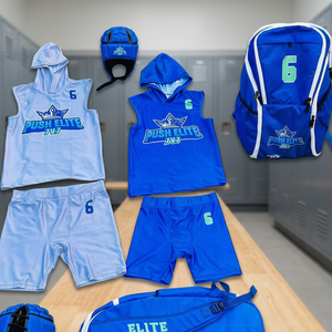 Uniformes de football 7 sur 7 en gros, logo personnalisé, impression numérique, respirant, 100% polyester, kits complets - Product Image 3