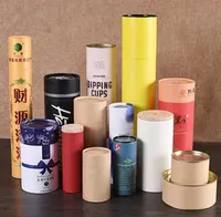 Emballage en tube de papier pour bouteille de vin de luxe avec logo personnalisé en gros, boîte cylindrique élégante pour vins et spiritueux haut de gamme