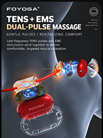 Masseur intelligent portable TENS EMS pour le cou et les épaules, chauffant, 3 modes, 15 niveaux, rechargeable USB-C, batterie au lithium, télécommande sans fil, OEM