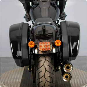 1 Paire de sacoches latérales en plastique ABS + fibre de verre noir brillant pour Softail Low Rider - Product Image 6