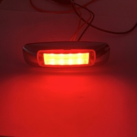Usines d'éclairage de camions Nouveau 12V 24V Rectangle Ambre Camion Stroboscopique Led Lumières Remorque Queue Côté Voyants pour Camion Led
