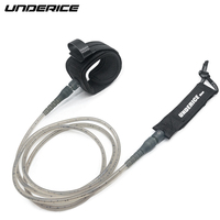 Laisse de surf professionnelle Underice Advanced Extra Strong pour les surfeurs de grandes vagues, avec rail saver renforcé et design ultra léger