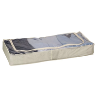 Sac de rangement géant multifonctionnel en tissu non tissé, écologique, anti-poussière, pliable, avec fermeture éclair et couvercle rabattable, pour salon
