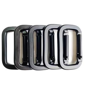Custom Aluminum <b>Spring</b> Loaded Square Carabiner <b>Clip</b> Hook 30mm 50mm For Outdoor Camping Backpack Keychain Climbing - Product Image 3