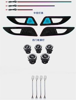 Système d'éclairage ambiant LED 64 couleurs 12 LED pour Mercedes Benz Classe A W176 W246 C117 2012-2019, éclairage intérieur, ambiance