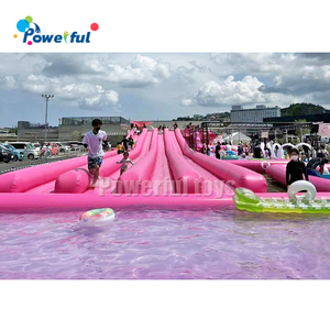 Glissière commerciale de glissière de ville de glissière d'eau gonflable de coureur à quatre voies la <span class=keywords><strong>piscine</strong></span> pour des adultes - Product Image 2