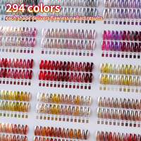 UNIGEL Vente en gros – Kit de vernis gel pailleté 294 couleurs, effet miroir, paillettes platine, haute brillance pour salon de manucure, OEM ODM personnalisé