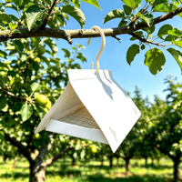 Hangende kleverige insectenvanger, vliegenvangerbord, ongediertebestrijding voor fruitbomen, kleverige val voor buiten, tuin, boomgaard