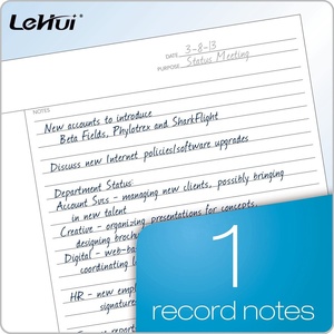 8-1/2X11-3/4 Notas de columna de señal <span class=keywords><strong>y</strong></span> sección de resumen 50Letter-Trim Hojas perforadas Regla Bloc de notas con reglas legales - Product Image 1