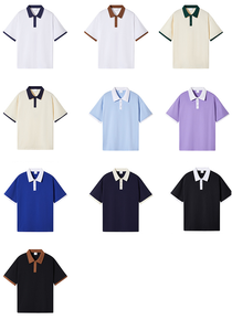 เสื้อโปโลสีตัดกัน เสื้อโปโลแบบกำหนดเอง เสื้อโปโลถักเรียบ เสื้อโปโลชายสำหรับตีกอล์ฟ เสื้อโปโลผ้าฝ้ายคุณภาพสูง เสื้อโปโลขายส่งสำหรับผู้ชาย ไซส์ <span class=keywords><strong>U</strong></span> - Product Image 2