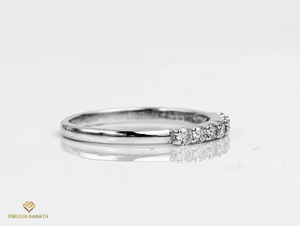 Bague de mariage en diamant de laboratoire, taille ronde, pureté E F VS, bijou unique pour fiançailles, promesse ou anniversaire - Product Image 3