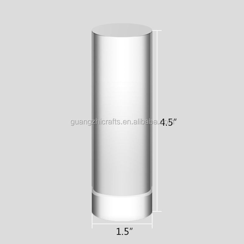 Круглый акриловый блок дисплея ювелирных изделий 40X120mm акриловый блок цилиндра