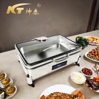 Banquet de mariage, événements de grande envergure, acier inoxydable spécial 304, isolation thermique alimentaire avancée, électrique, capacité de 9 L, royal