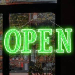 Open LED signboard wall-mounted ambient light shop <b>sign</b> window decoration light street indicator light luminous <b>sign</b> custom 12v - Product Image 1