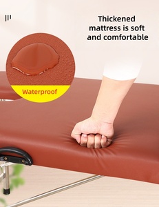 Camilla de Masaje de Acero Inoxidable de Diseño Moderno, Mueble Plegable Resistente y Fácil de Transportar para Salón de Belleza, Tratamientos de Pestañas, <span class=keywords><strong>SPA</strong></span> Facial - Product Image 6