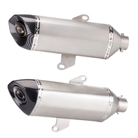 Pot d'échappement de moto en acier inoxydable pour FORZA 300, kit complet d'accessoires de modification, système d'échappement complet avec silencieux