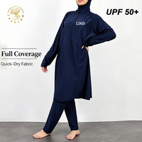 Burkini Modeste pour Femme, Tenue de Sport Hijab, Ensemble de Vêtements Islamiques Grande Taille, Protection UV, Séchage Rapide, Vêtements Musulmans Islamiques