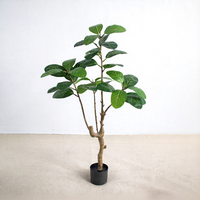 Arbre artificiel Ficus Banyan haute simulation, feuillage réaliste, plante décorative d'intérieur en pot, vente en gros