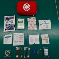 Vente flash Trousse de premiers soins en EVA avec fournitures médicales Sac médical à fermeture éclair pour les voyages en plein air Organisateur de survie en cas d'urgence
