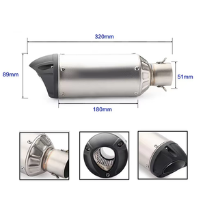 Tubo de silenciador <span class=keywords><strong>SC</strong></span> de escape <span class=keywords><strong>Universal</strong></span> para motocicleta de 51mm con <span class=keywords><strong>DB</strong></span> <span class=keywords><strong>Killer</strong></span> para Kawasaki Z900 Z400 GSX250 Duke390 R6 R15 R1 R3 MT07 Pcx125 - Product Image 4